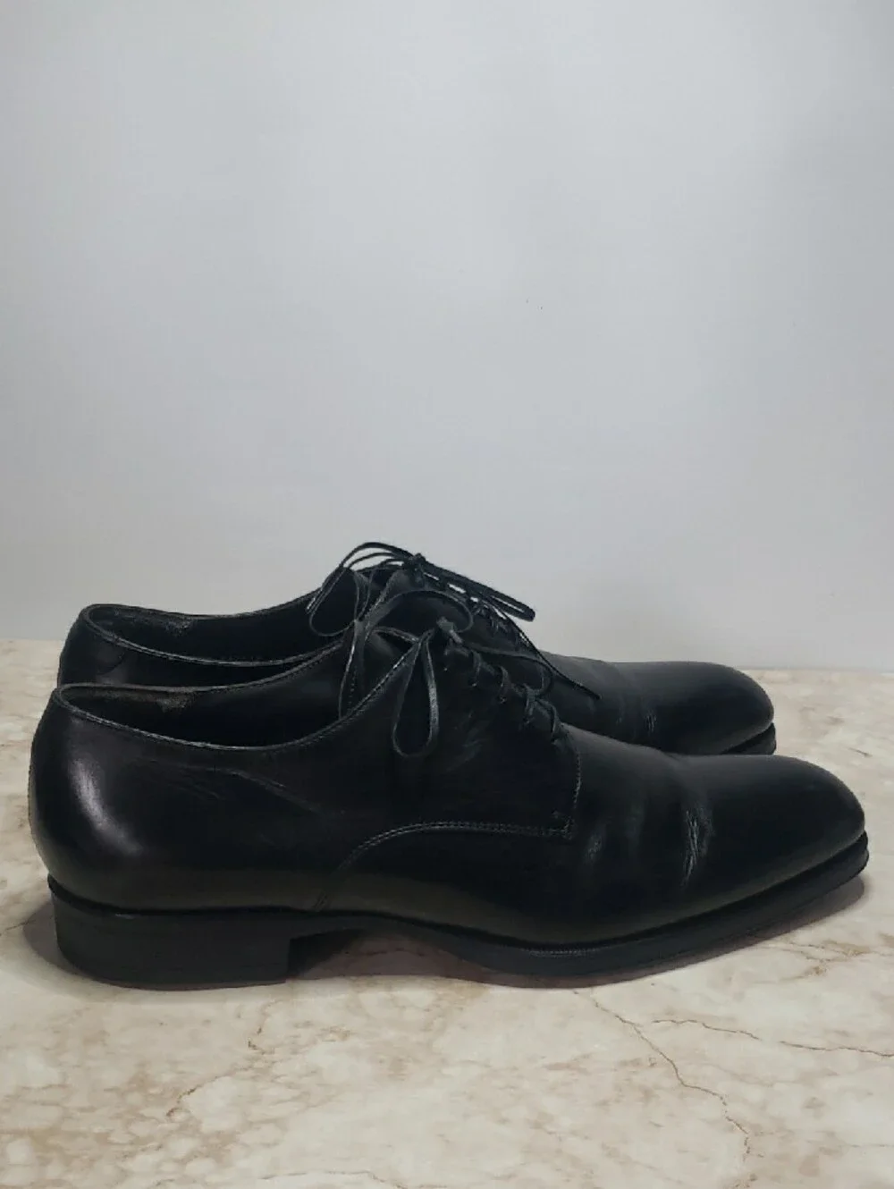 Too Boot NY Men's Black Leather Lace-Up Dress Shoes 12